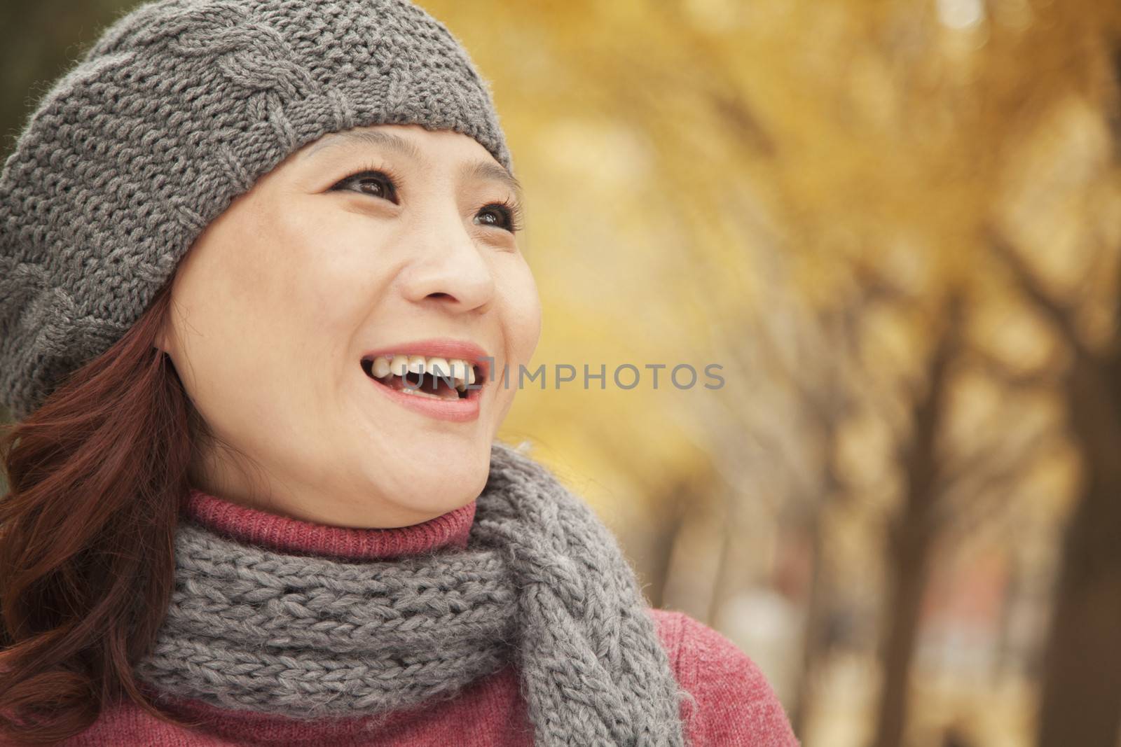 Mature Woman Enjoying Park