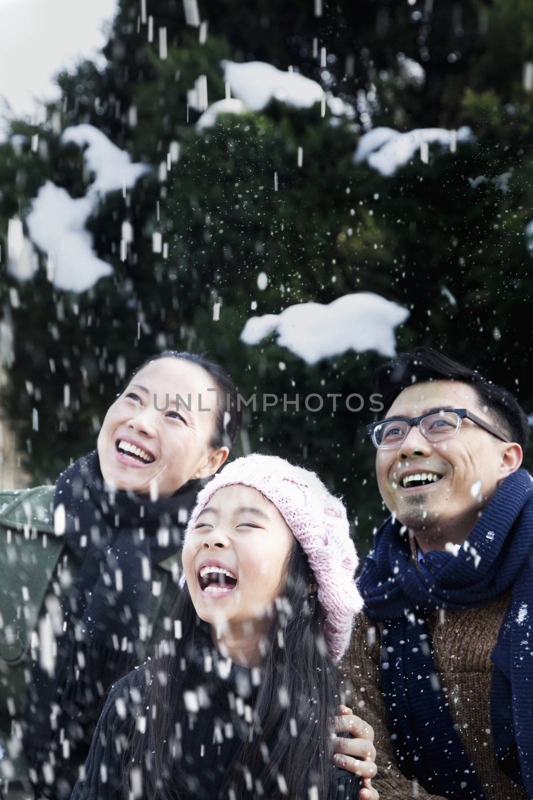 Family enjoying a snowy day by XiXinXing