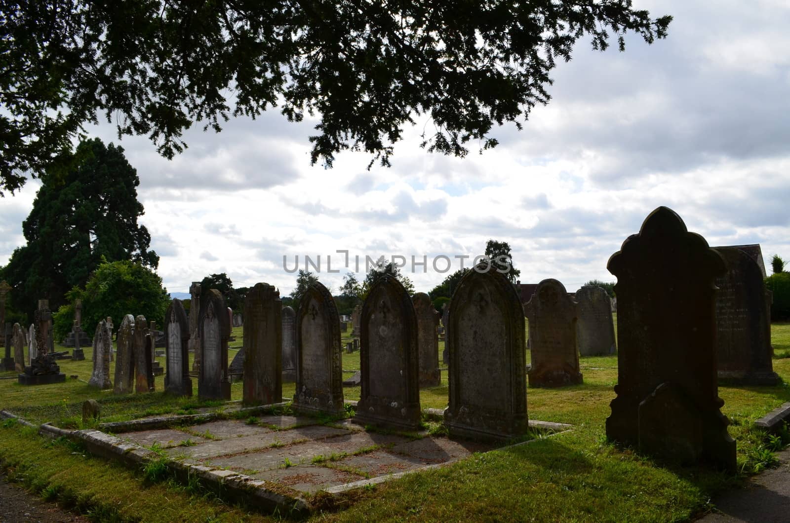 Cemetery in a English churchyard.