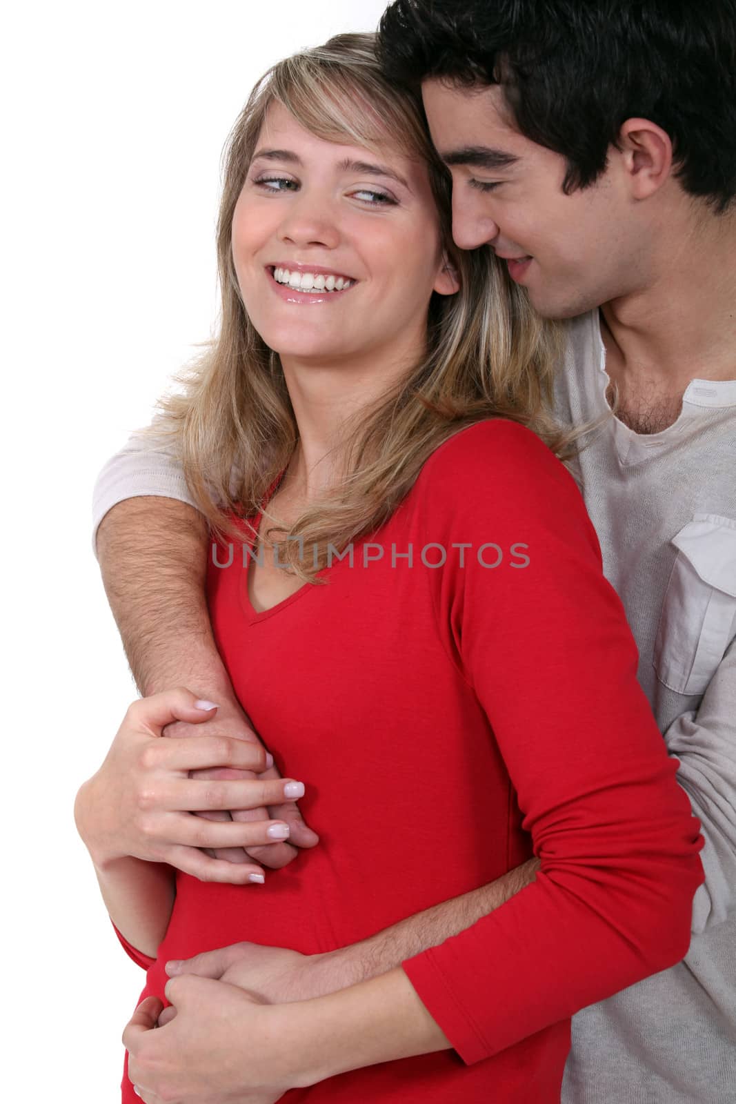 Young couple enjoying a moment of tenderness