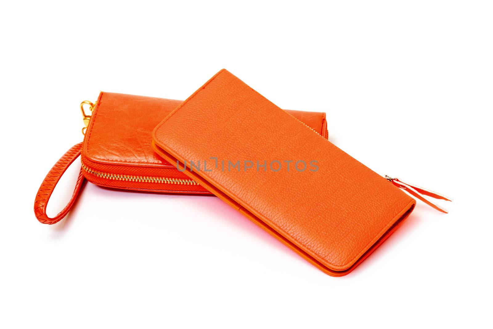 New Orange Leather Wallets by Discovod