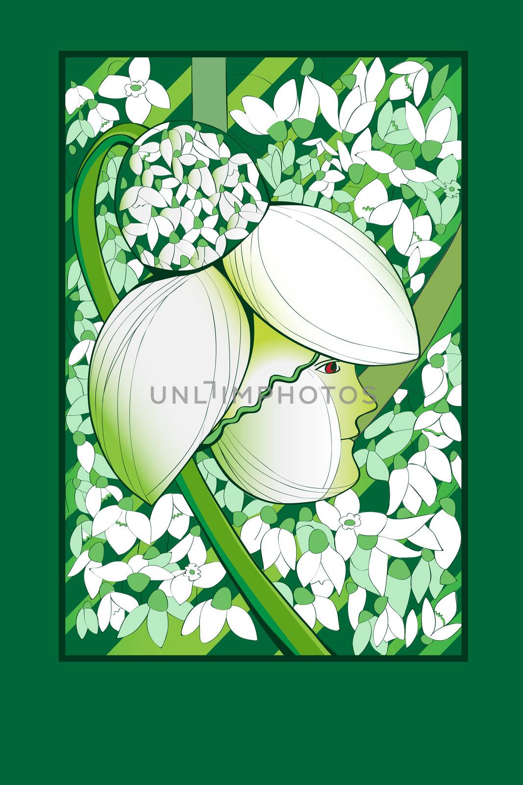 sprong snowdrop card by catacos