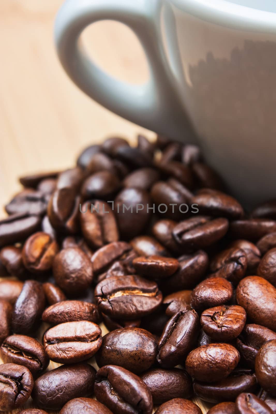 coffee beans on the board by oleg_zhukov