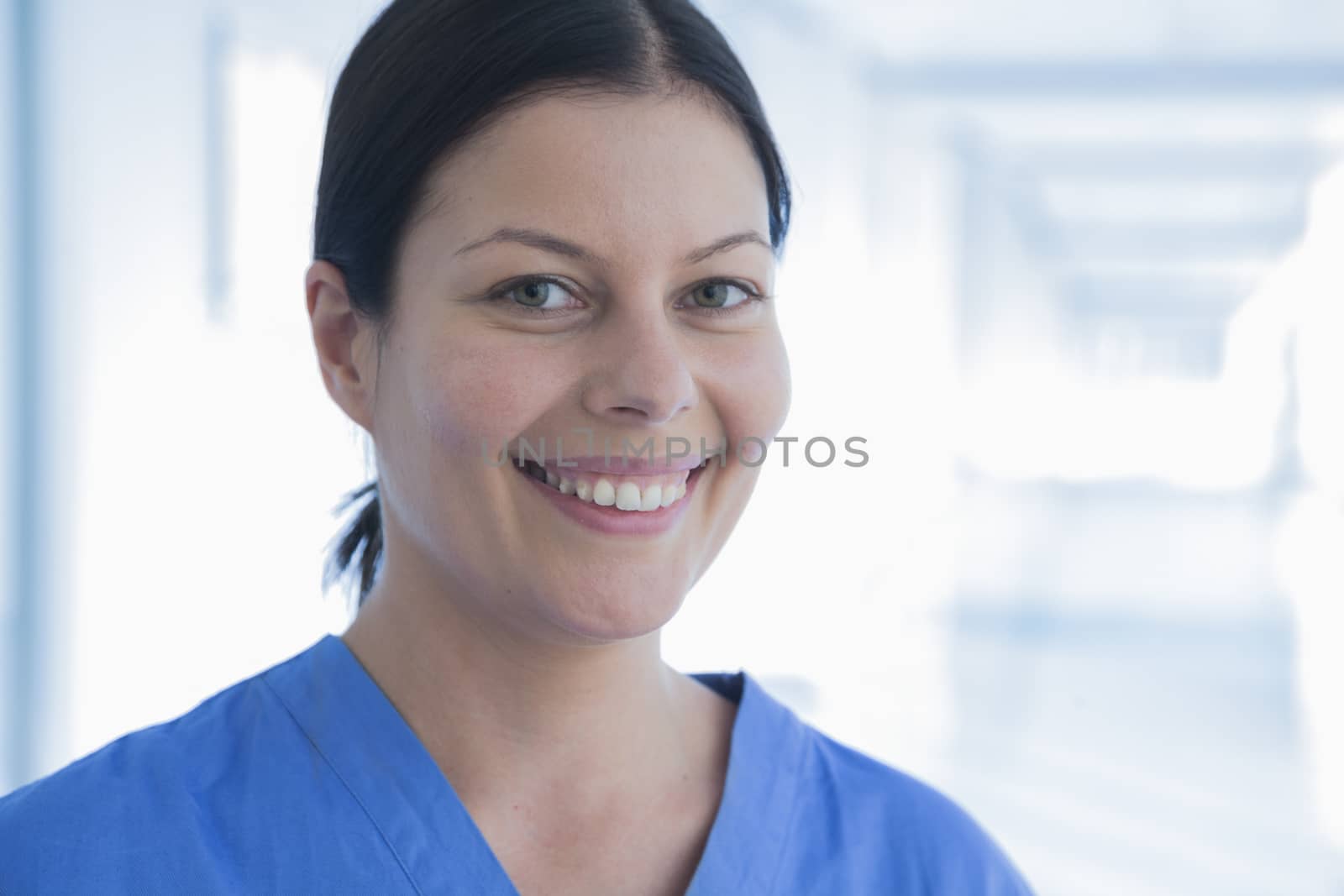 Portrait of smiling female nurse in the hospital, Beijing, China