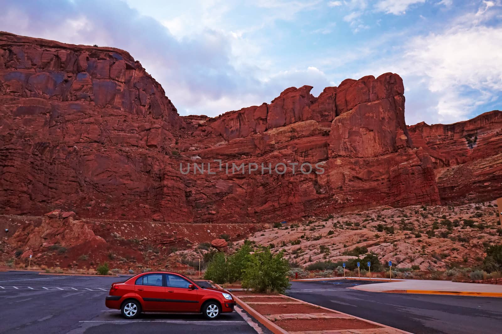 Arches National Park Parking by LoonChild