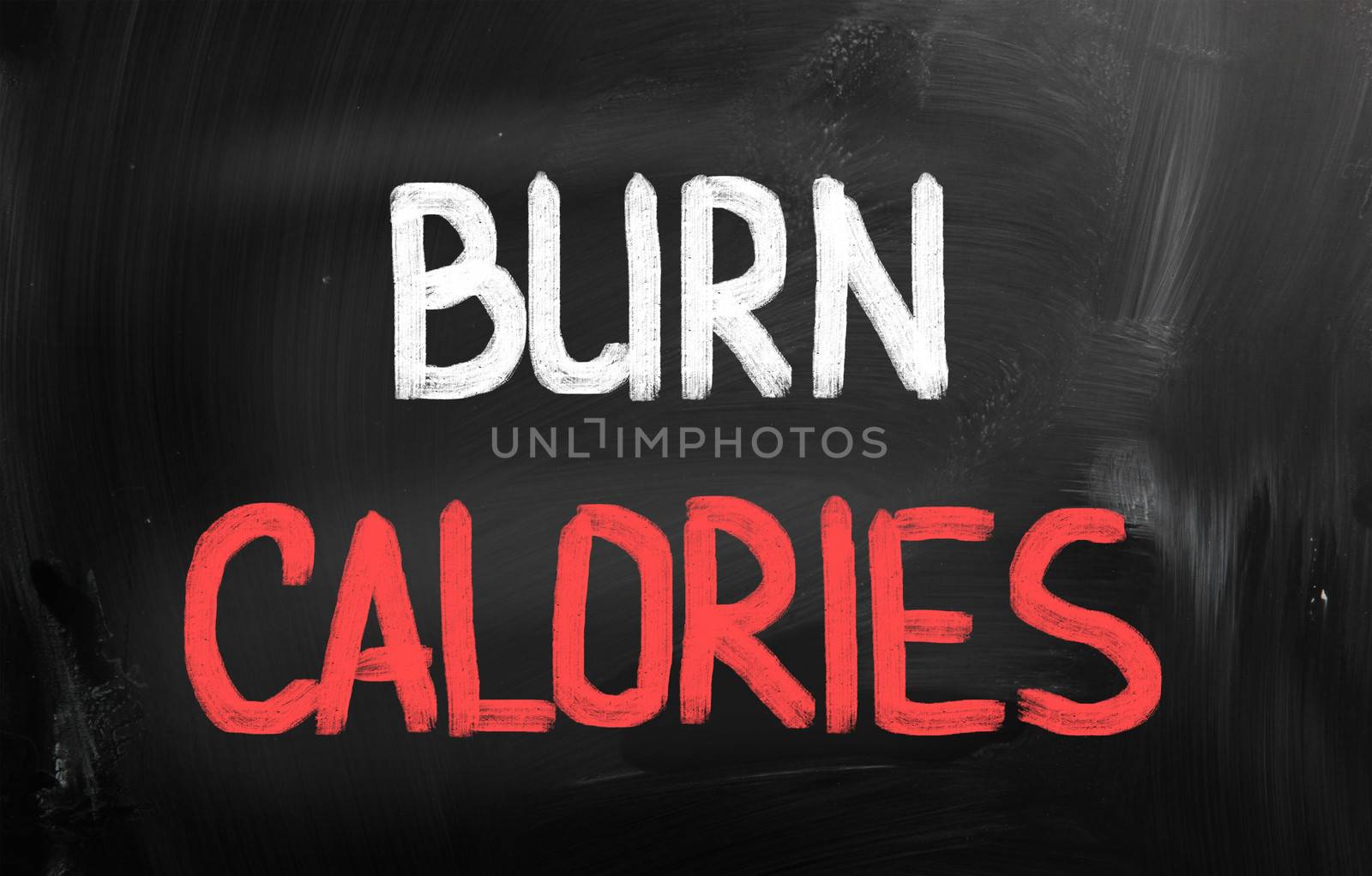 fitness concept written on a chalkboard