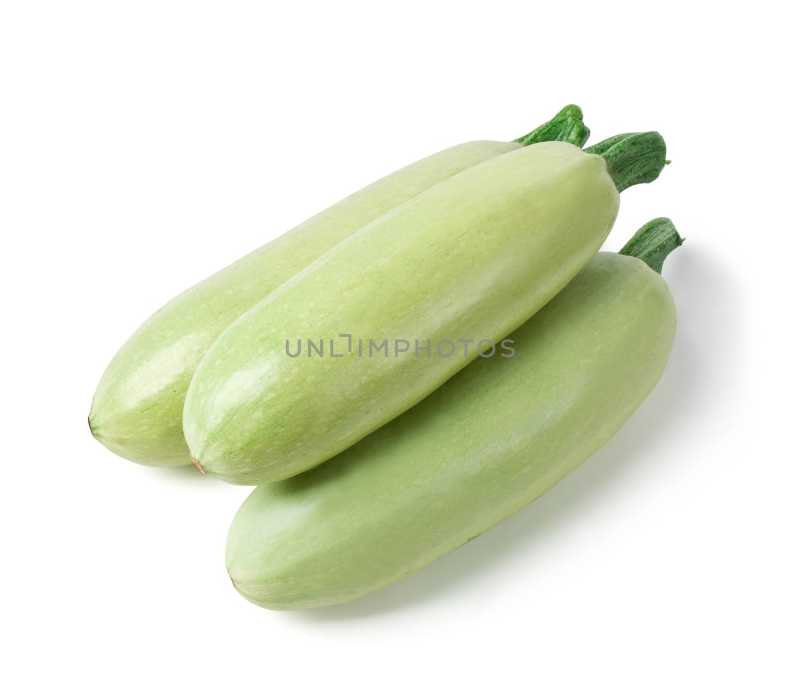 Fresh vegetable marrow. isolated on white. with clipping path