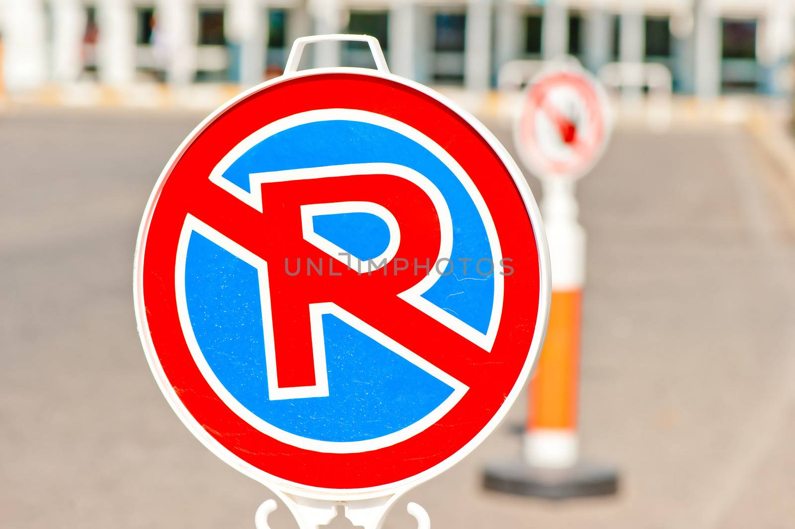 sign no parking near the airport, Antalya by kosmsos111