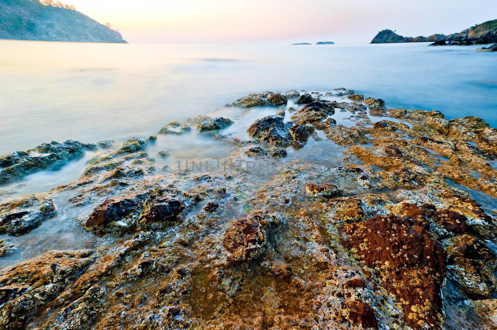 Turkey Phaselis, sunken into the sea ruins of an ancient civilization by kosmsos111