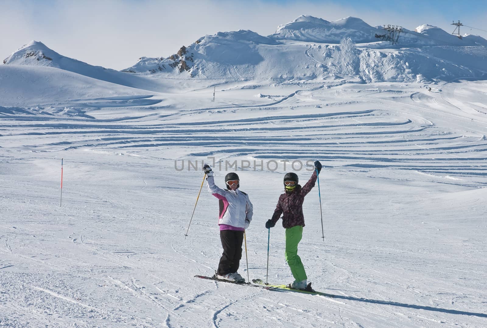 Ski resort of Kaprun, Kitzsteinhorn glacier. Austria