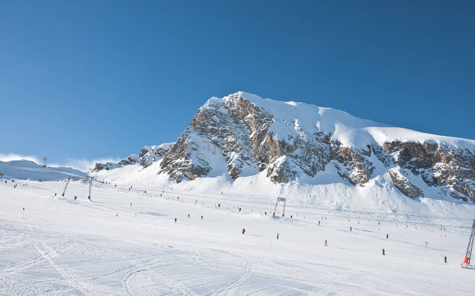 Ski resort of Kaprun, Kitzsteinhorn glacier. Austria