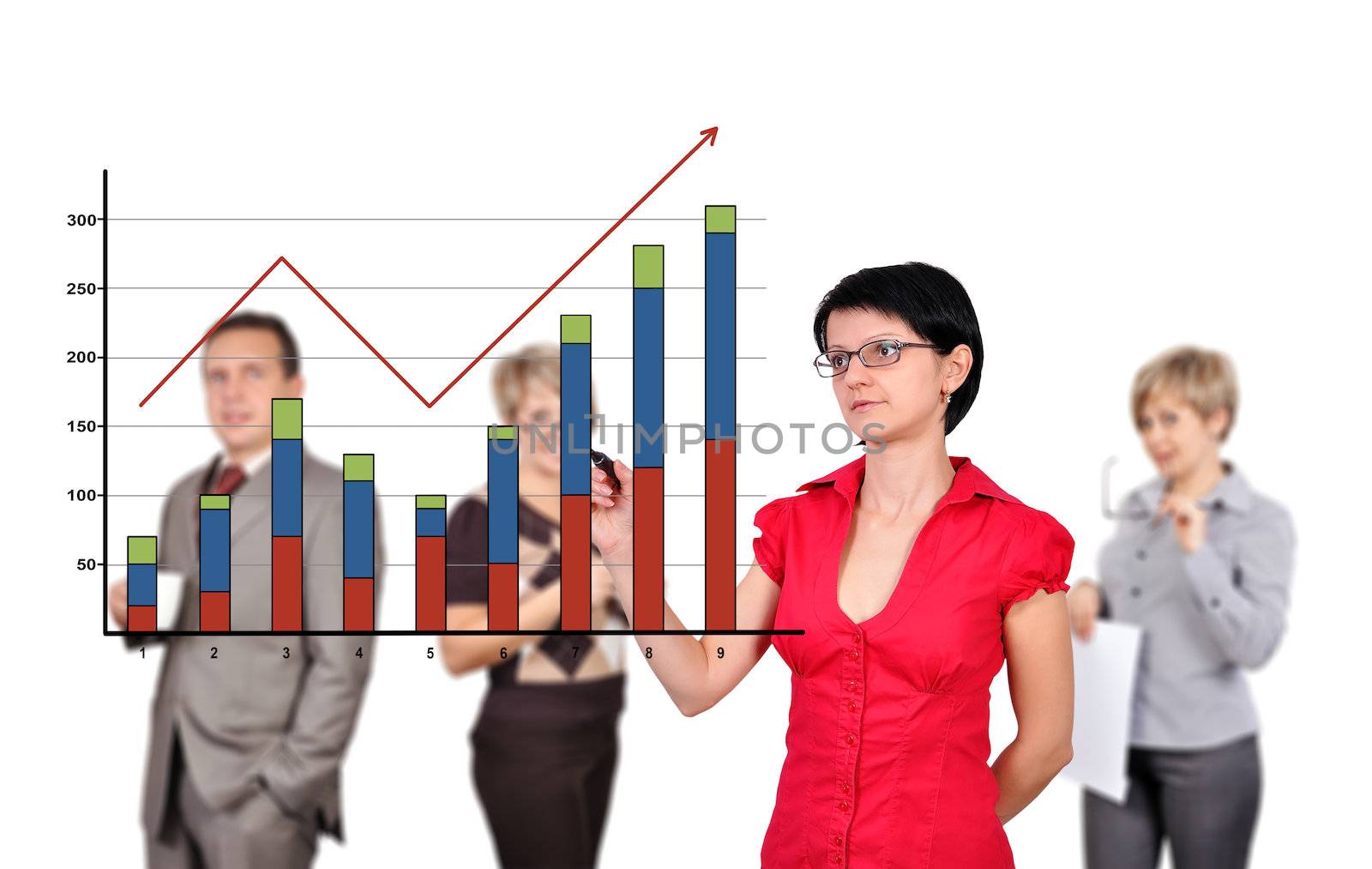 women drawing graph by vetkit