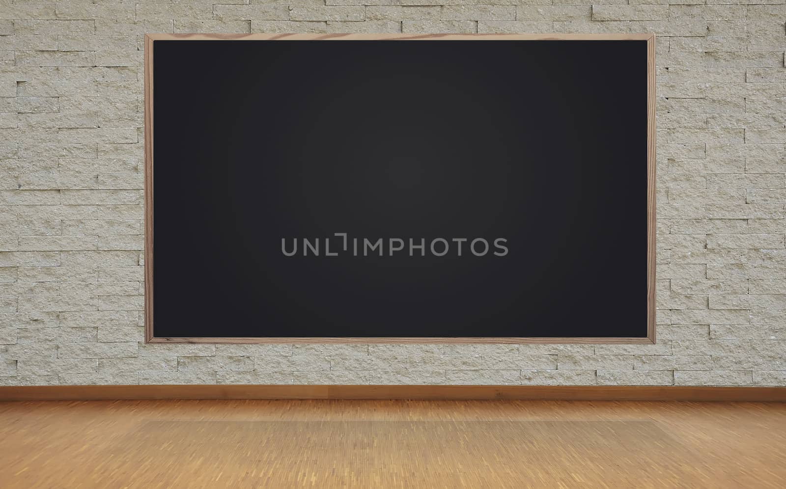 blank blackboard by vetkit