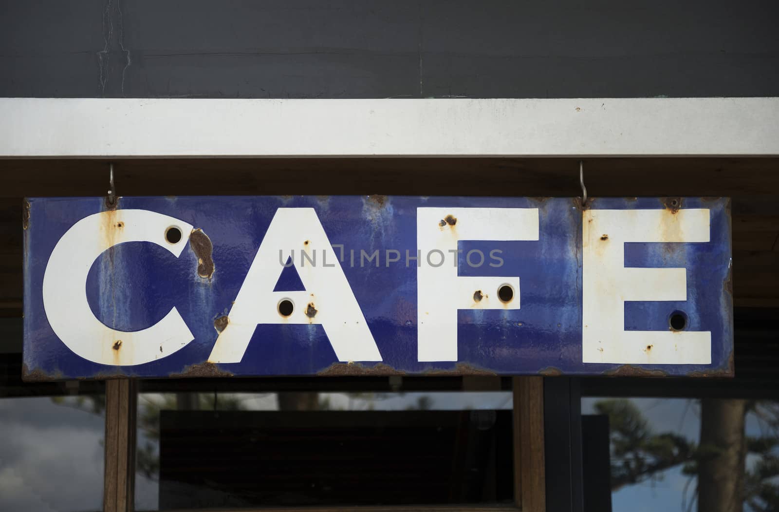 old rusty cafe sign by jackmalipan