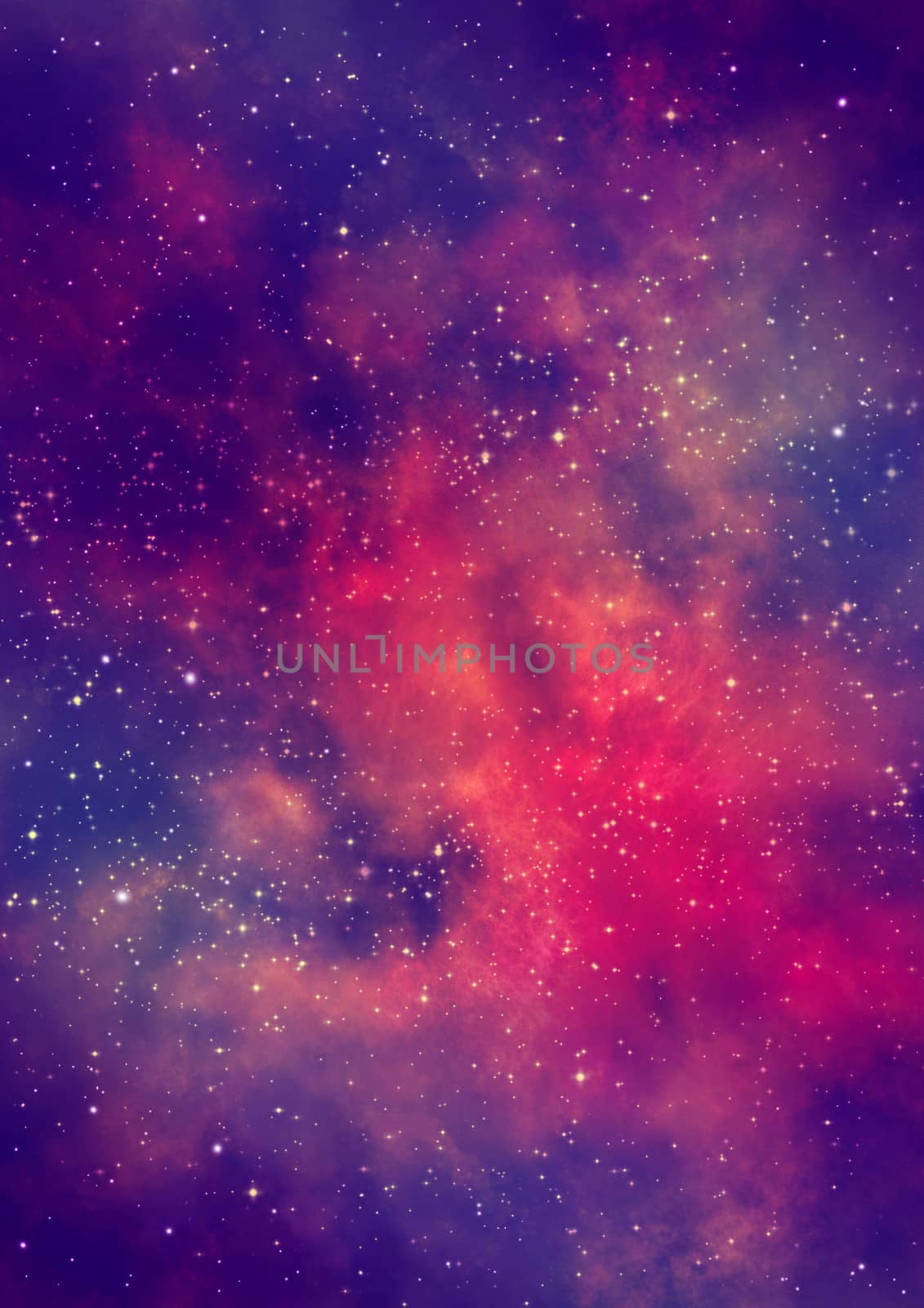 Far being shone nebula and star field against space. "Elements of this image furnished by NASA".