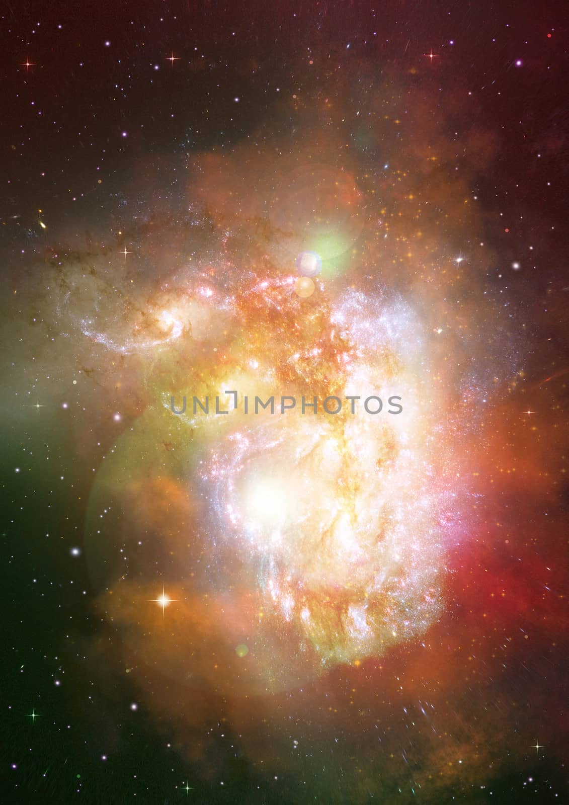 Far being shone nebula and star field against space. "Elements of this image furnished by NASA".