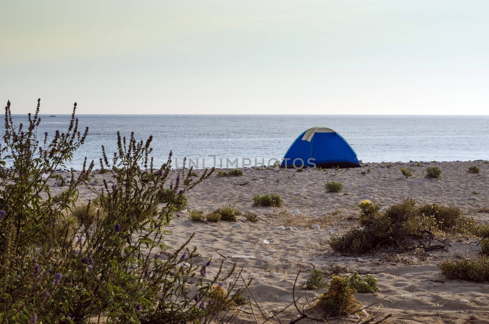 Tent on a beach by Anzemulec