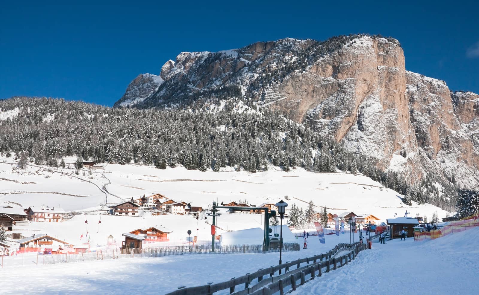 Ski resort of Selva di Val Gardena, Italy