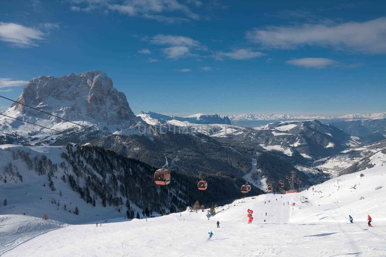 Ski resort of Selva di Val Gardena, Italy