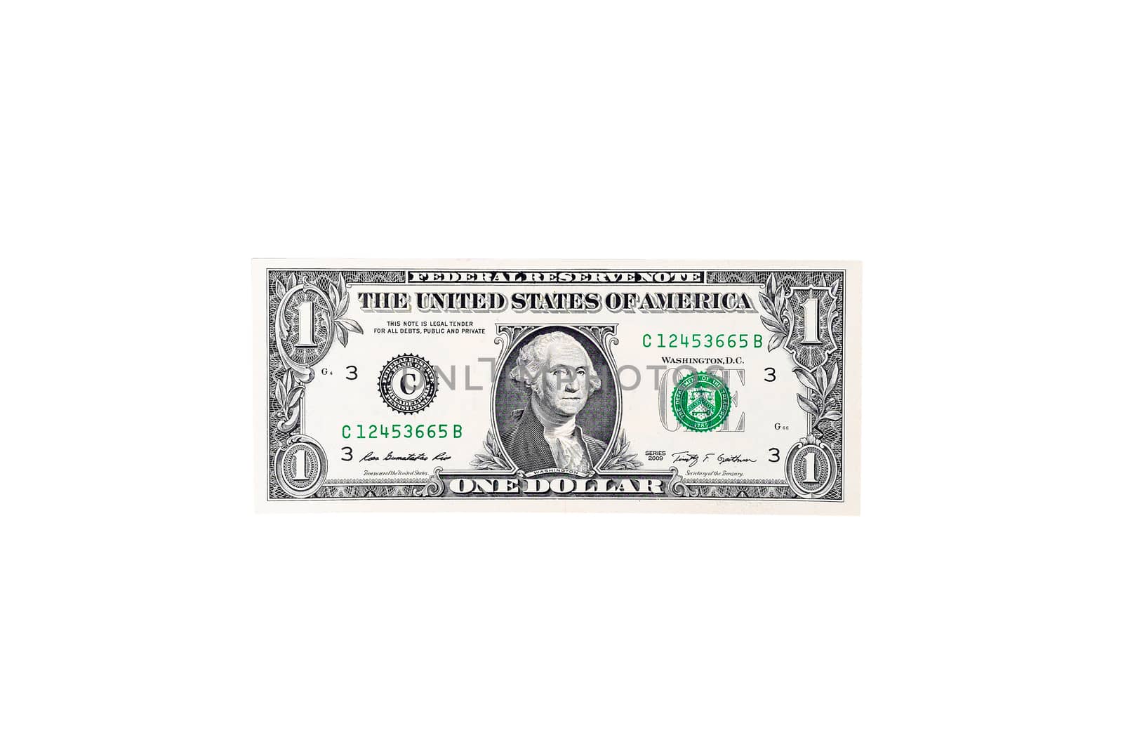 money of american one dollar by moggara12