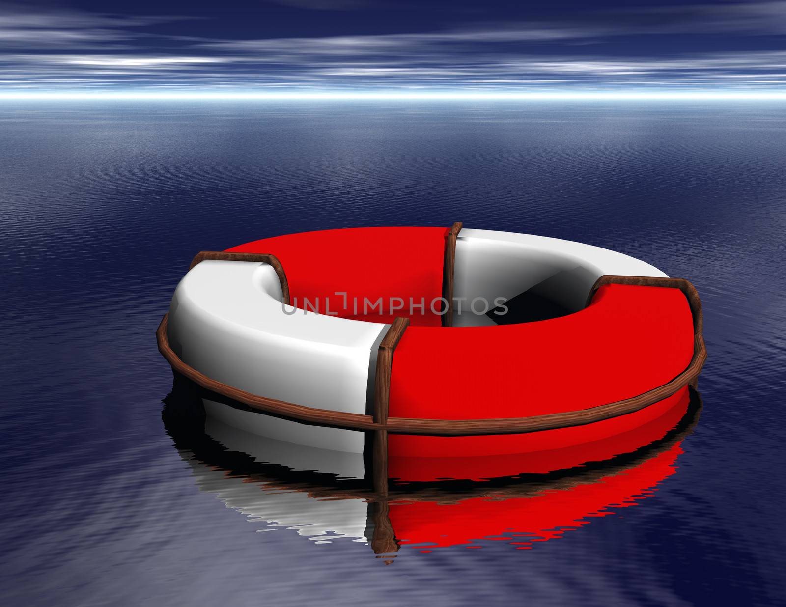 Digital Illustration of a Lifesaver