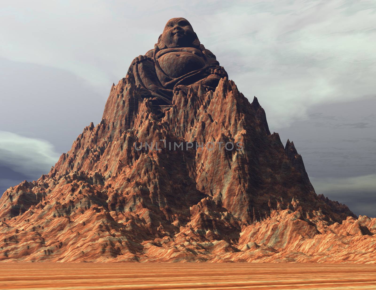 Buddha Mountain by 3quarks