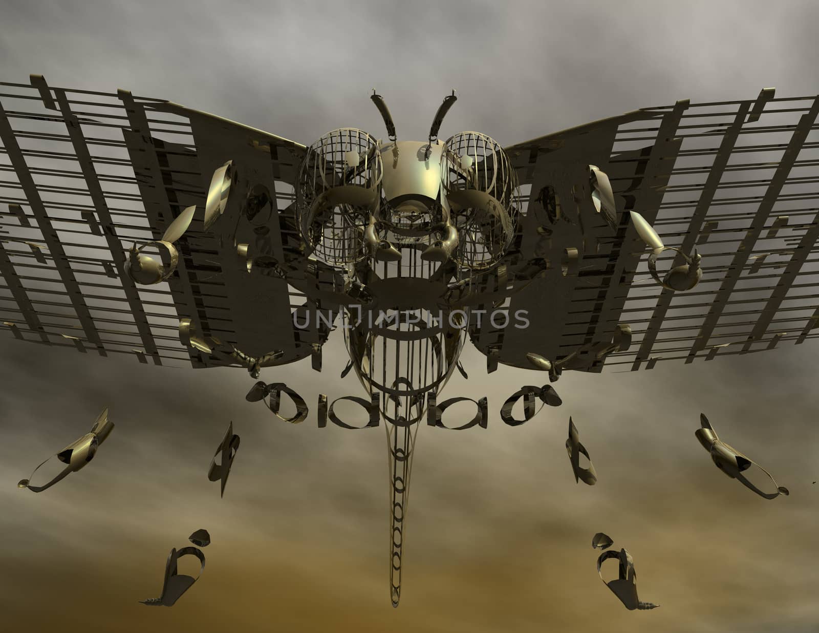 Digital Illustration of a Dragonfly