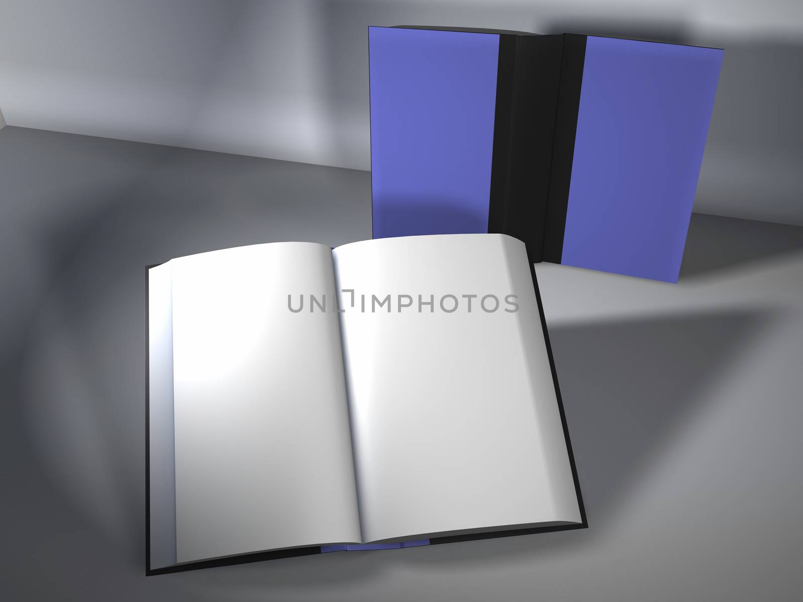 Digital Illustration of Books