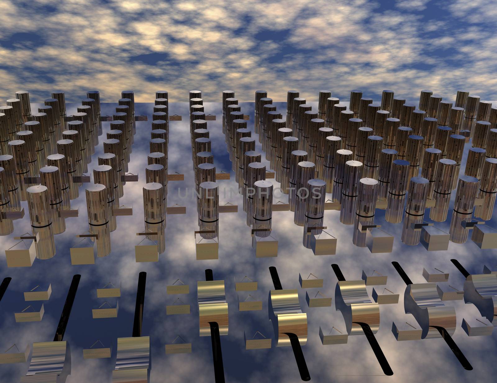 digital scene of a mixing desk