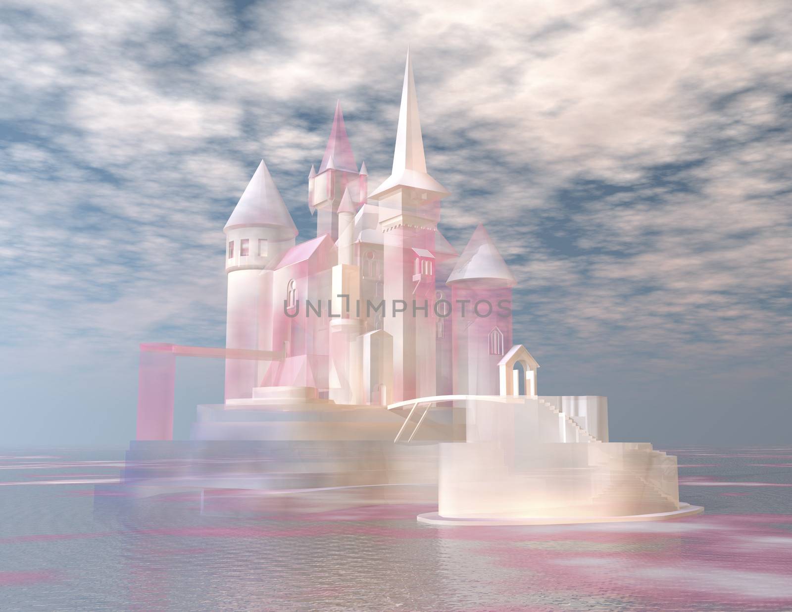 digital visualization of a castle