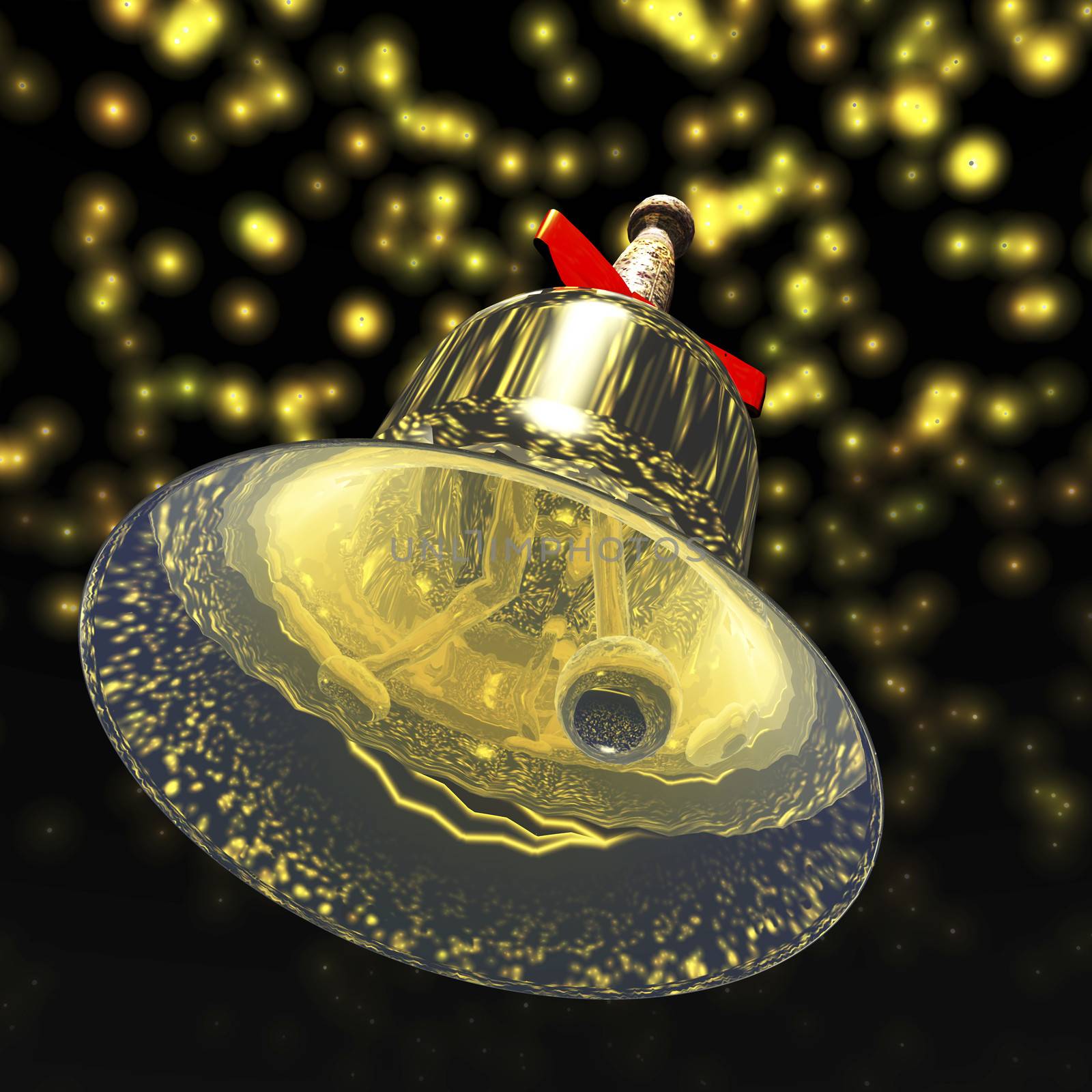 digital visualization of a jingle bell