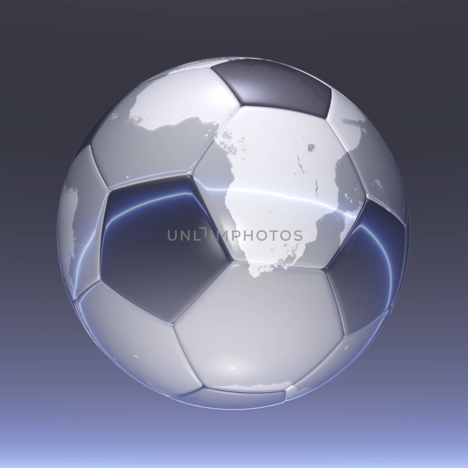 Digital Illustration of a Soccer Ball