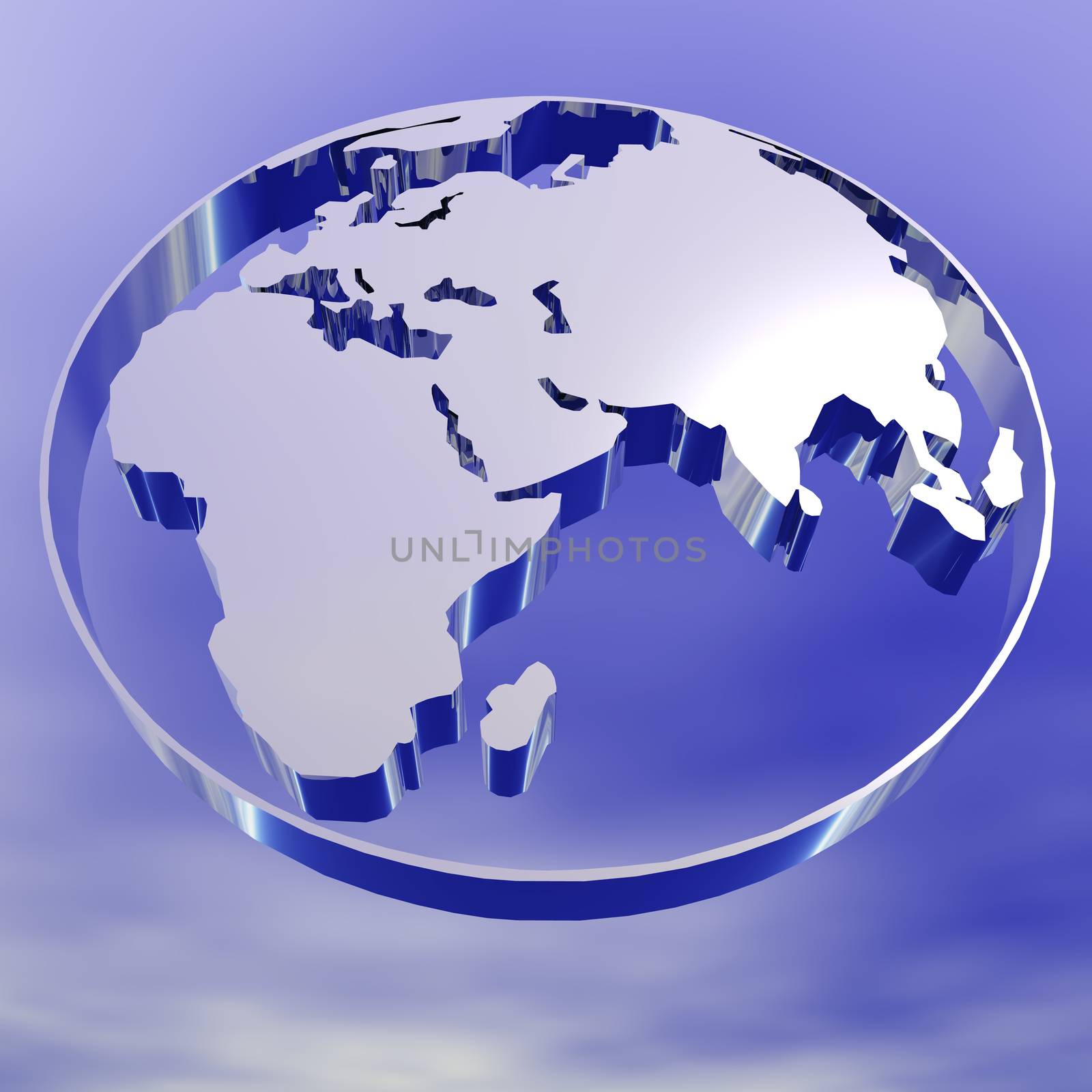 Digital Illustration of an Earth Pictogram