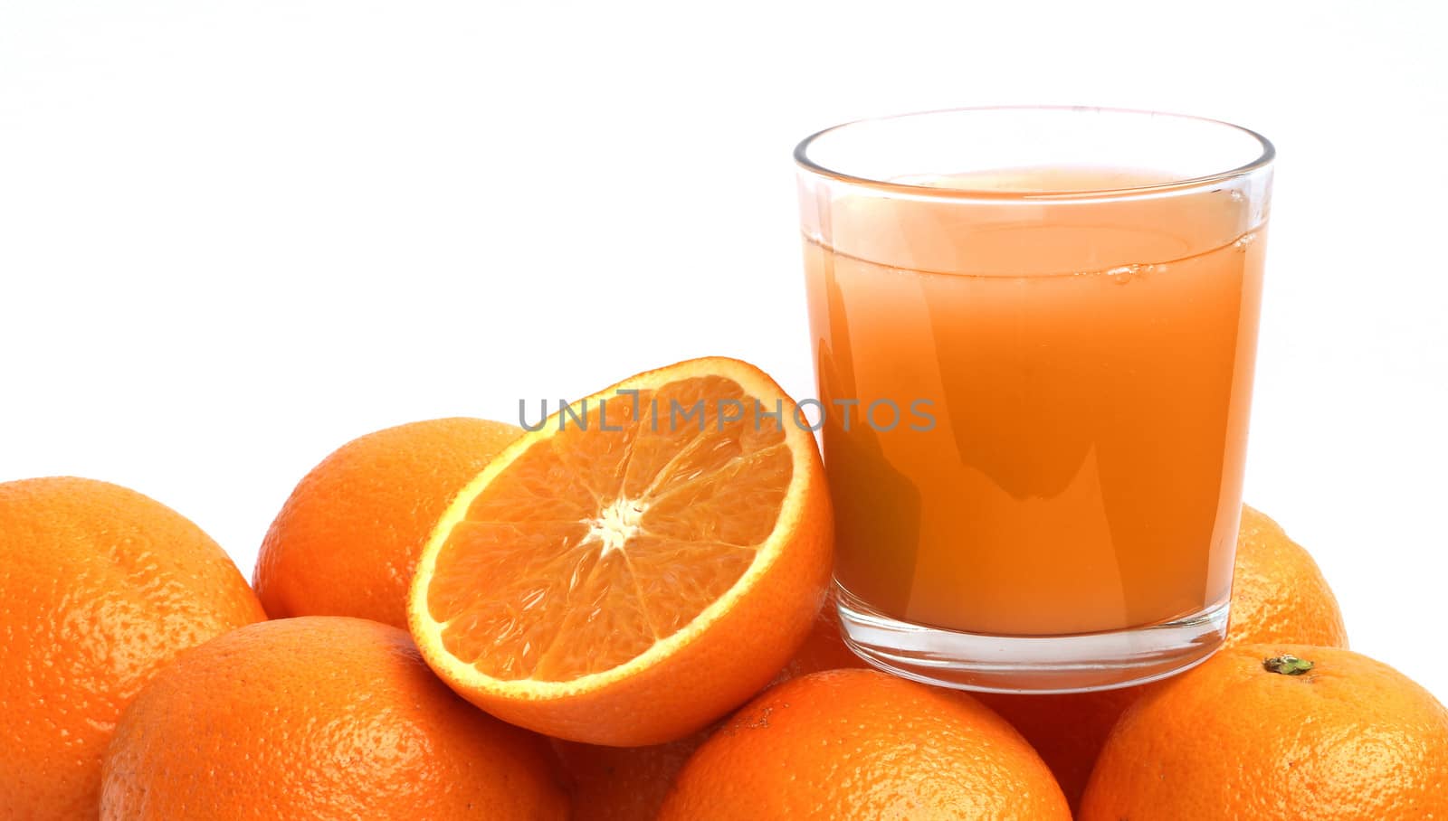 Orane juice and oranges by destillat