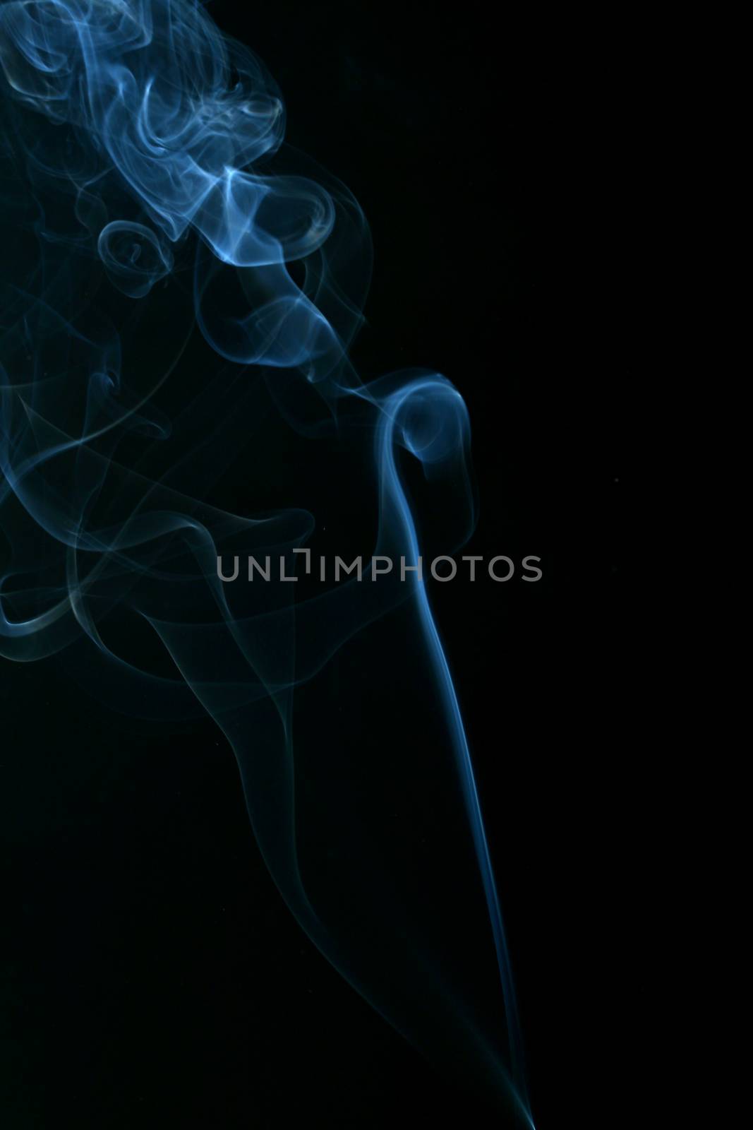 blue smoke abstract background close up