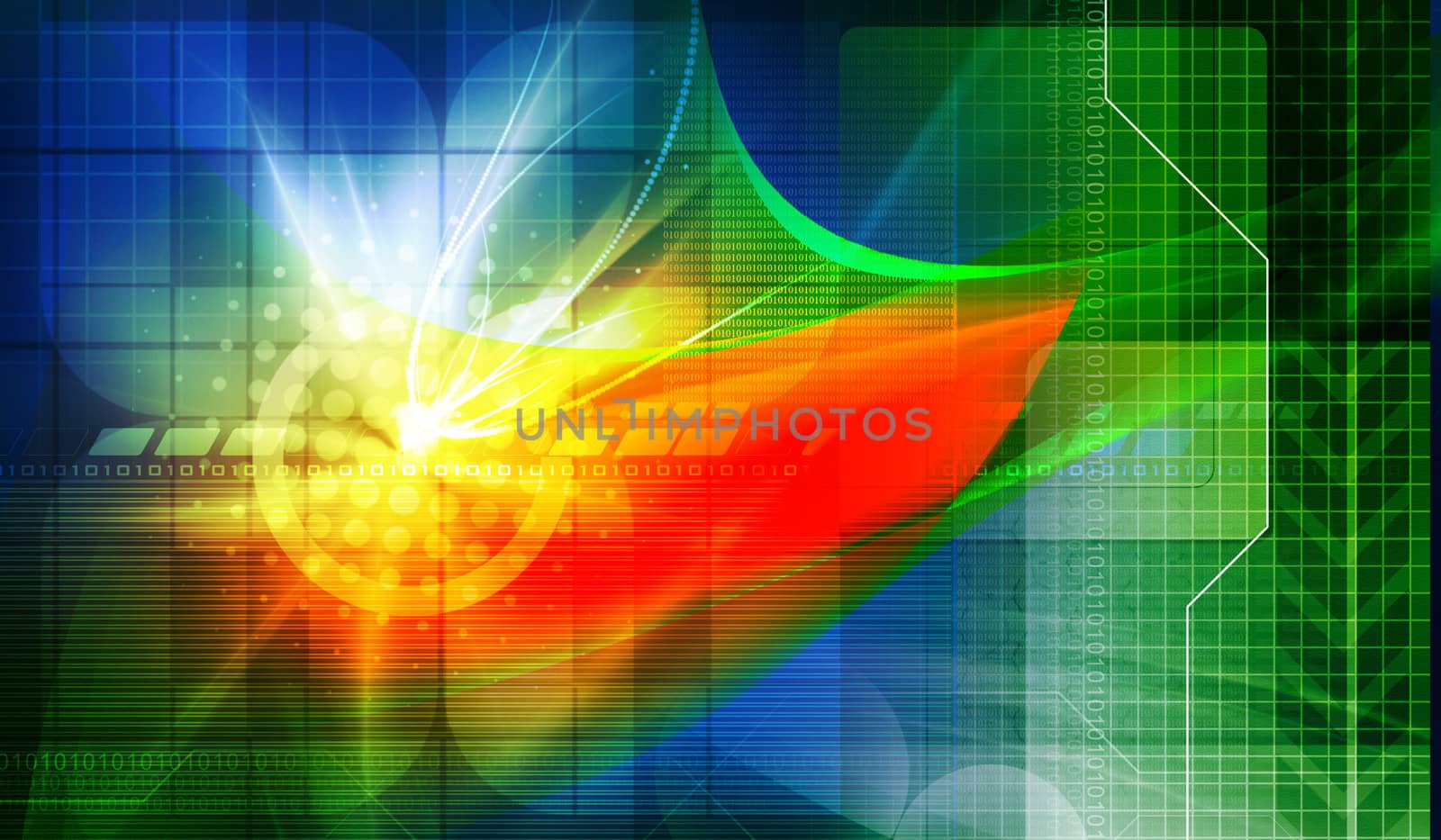 Digital illustration of digital background