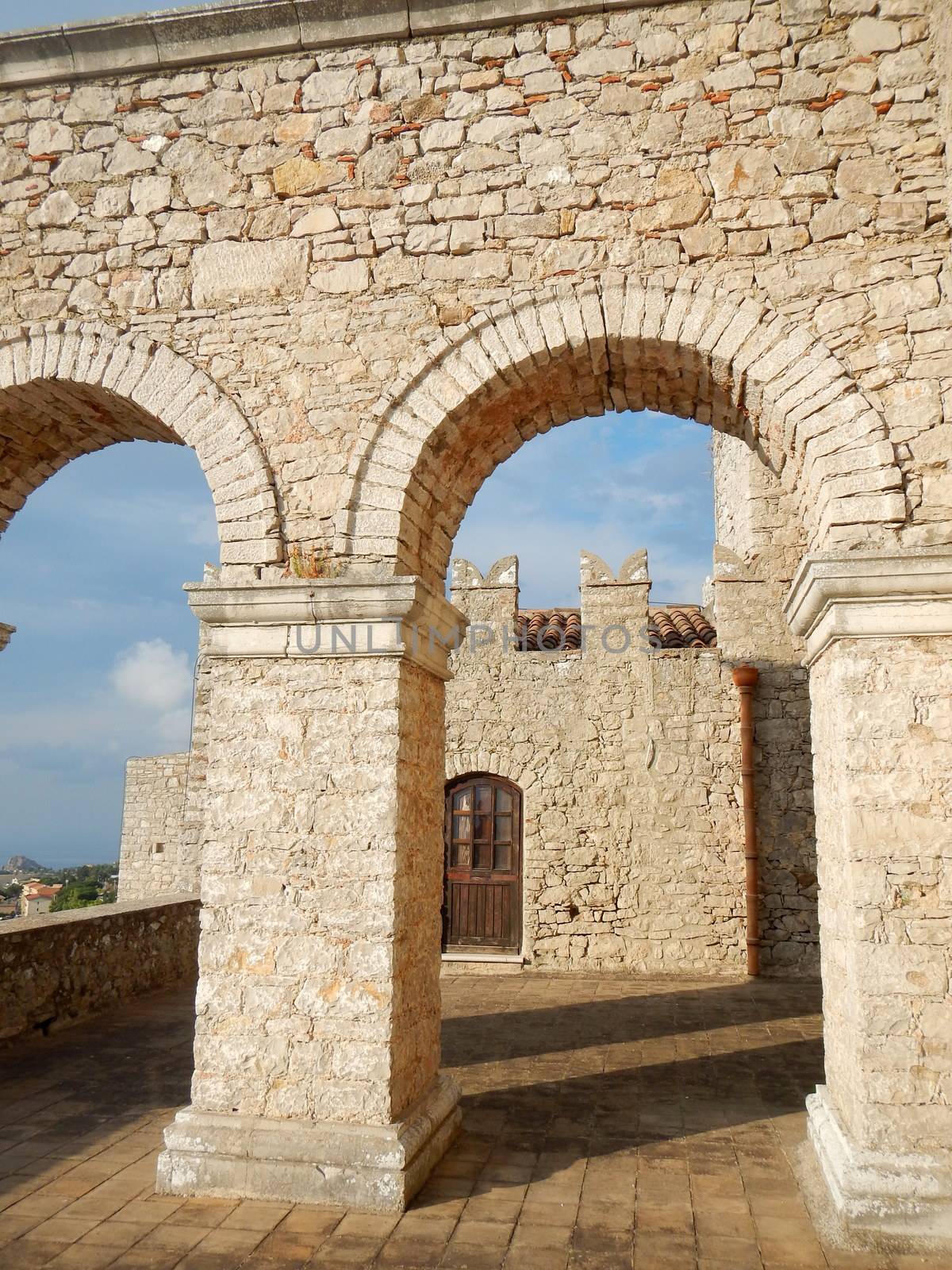 A detail of the Castle of Caccamo.