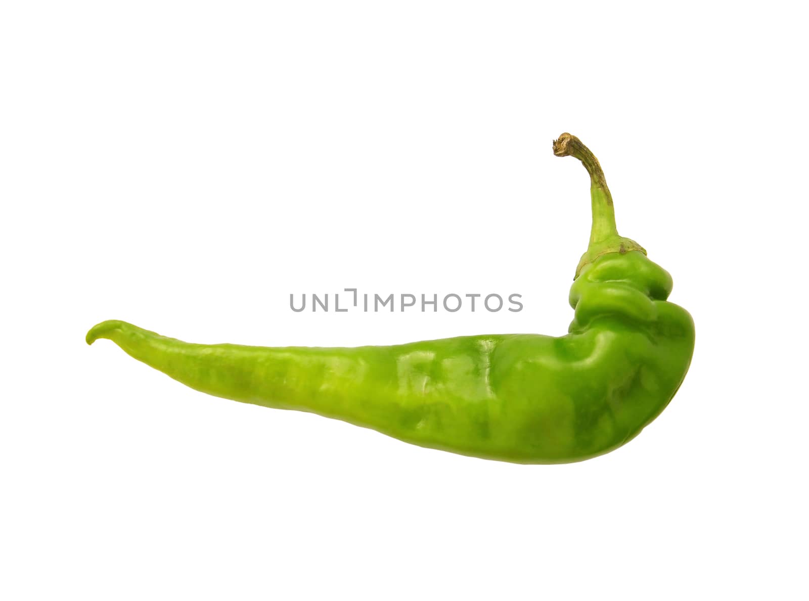 Green chili peppers - isolated object  by cococinema