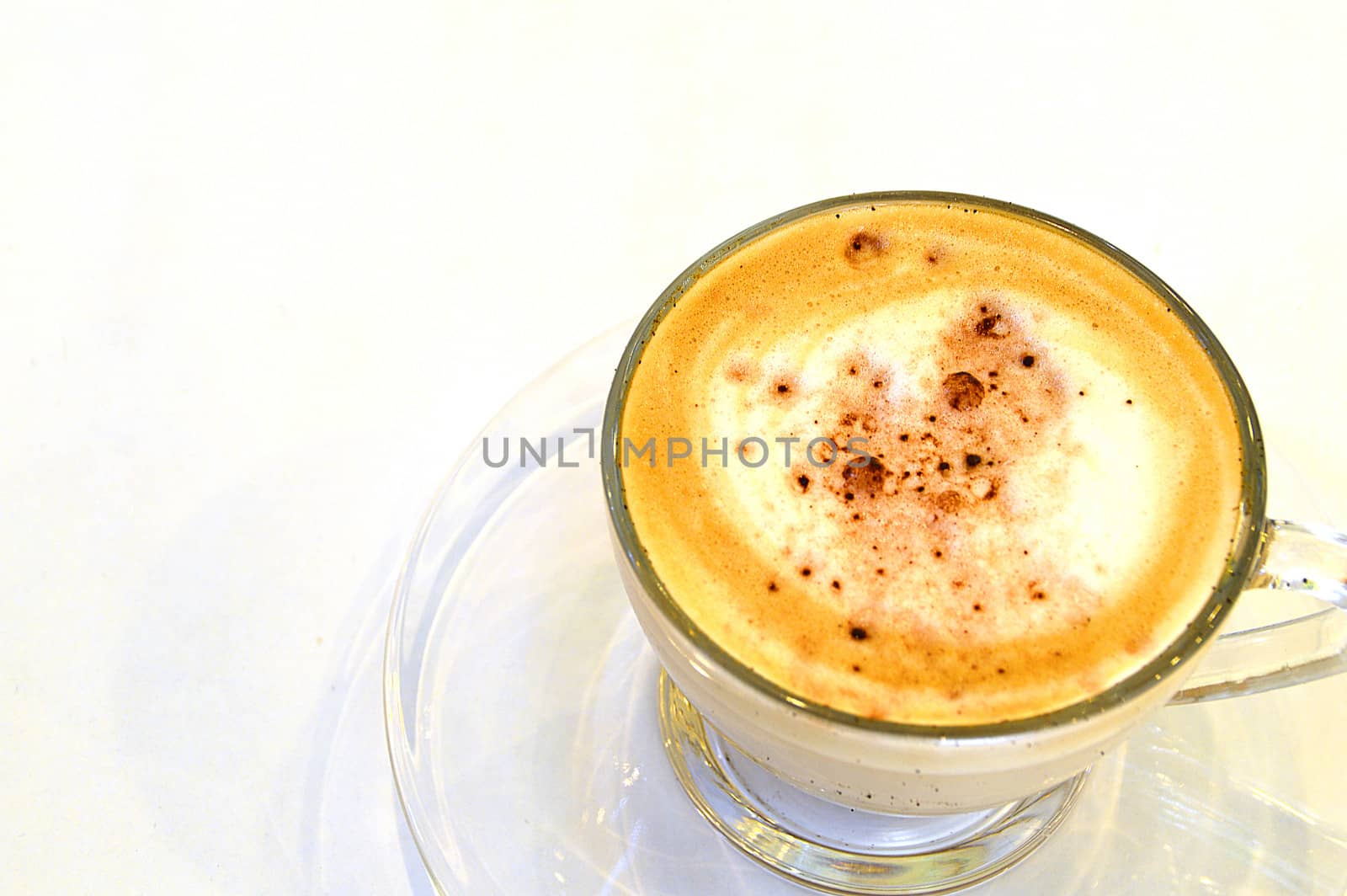 cappuccino coffee by Lekchangply