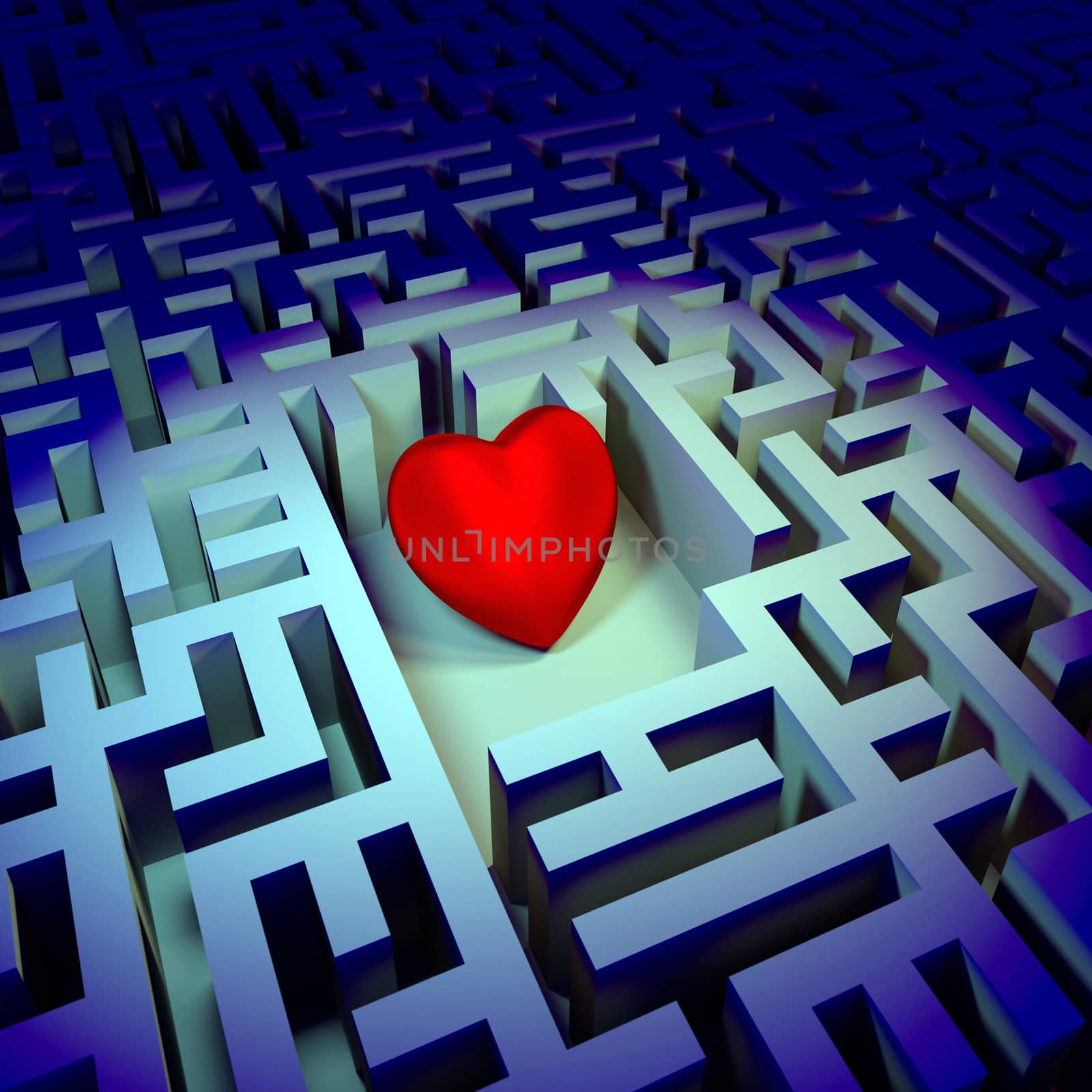 Heart in the dark labyrinth