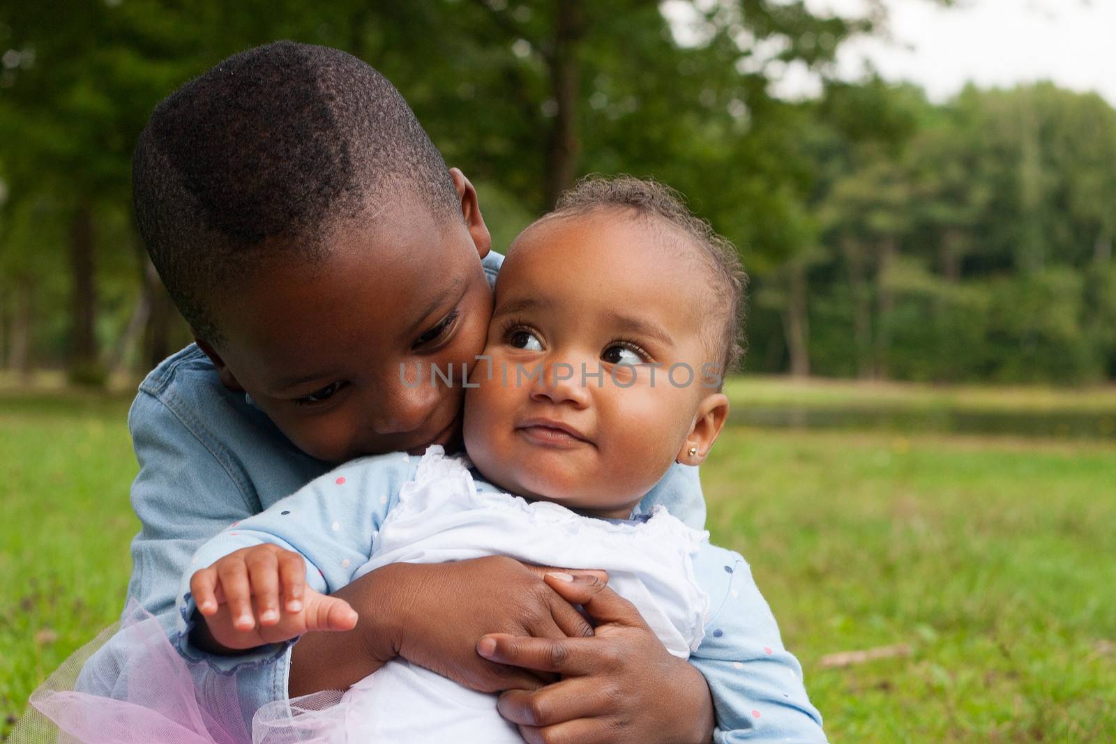 Hugging with my african sister by DNFStyle