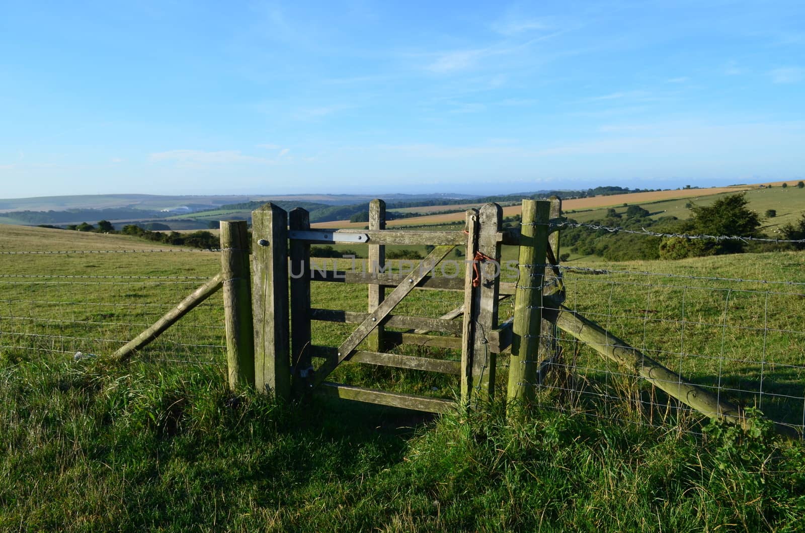 Countryside wooden gate by bunsview