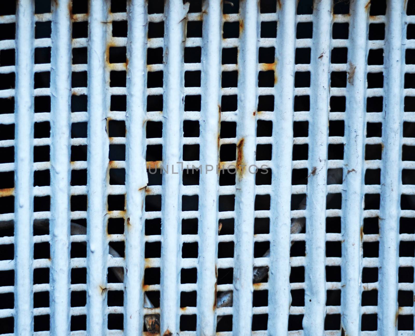 Rusty metal grid for background

