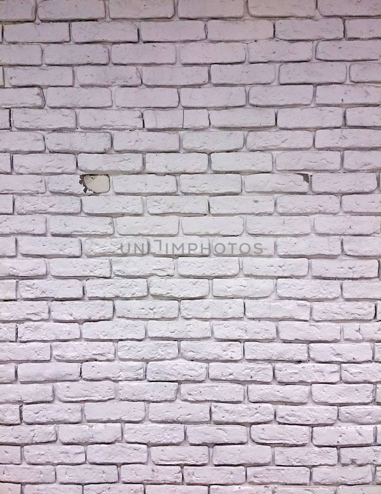 White brick wall background