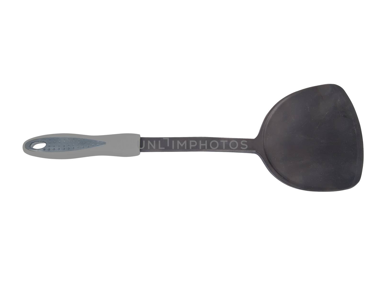 plastic kitchen shovel isolated on white background