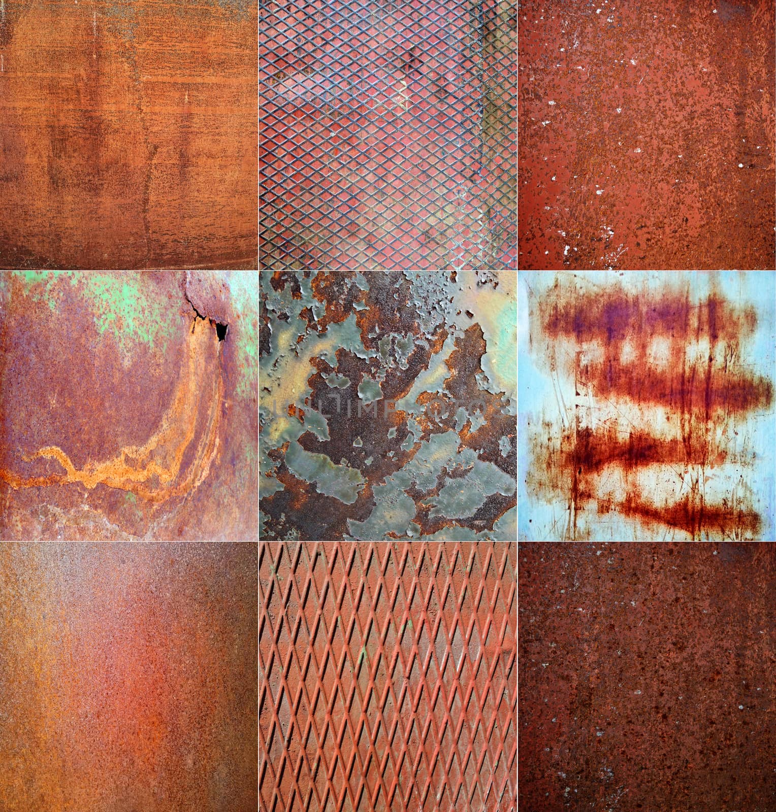Collage of rusted metal texture by MalyDesigner