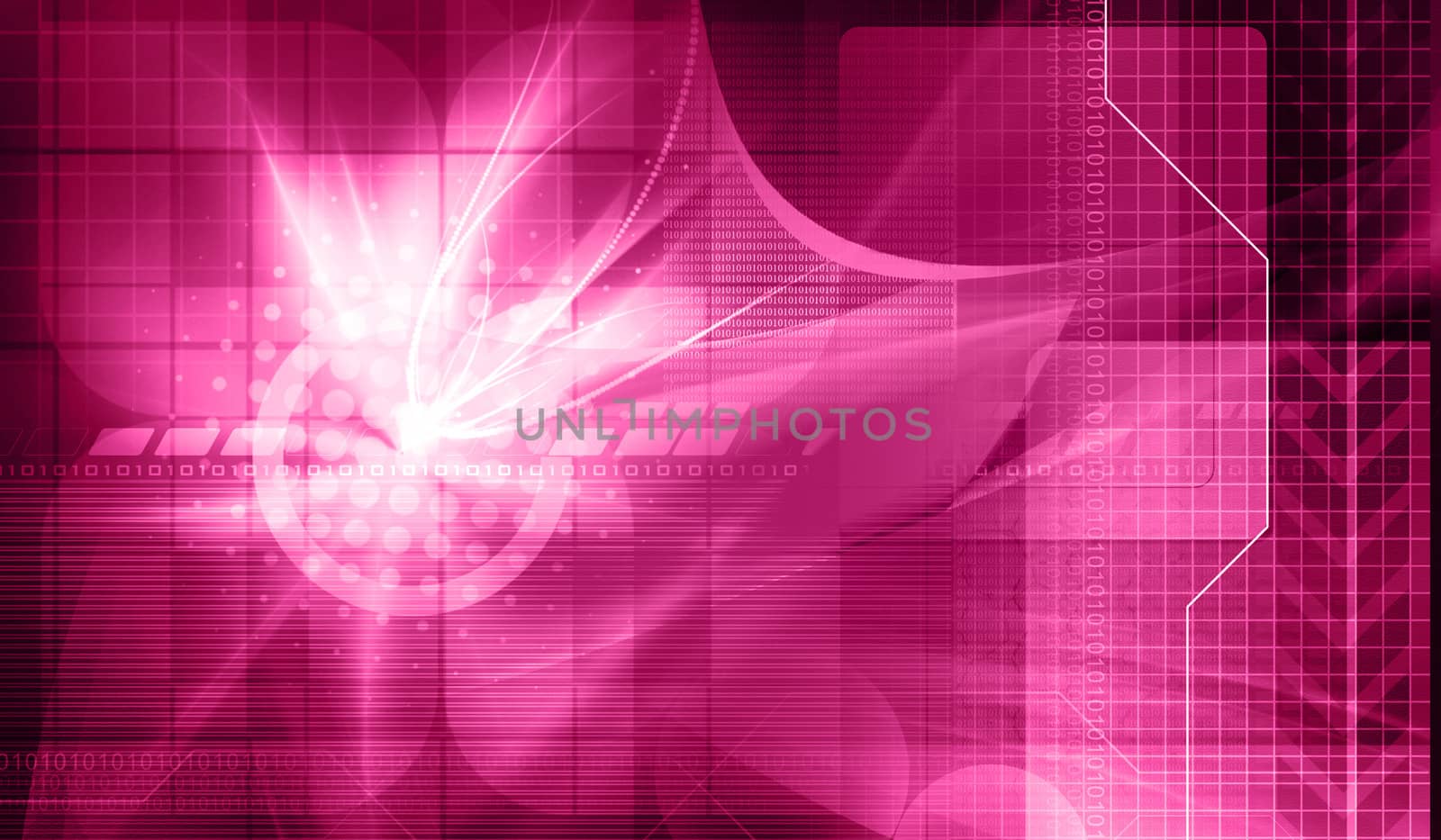 Digital illustration of digital background in colour