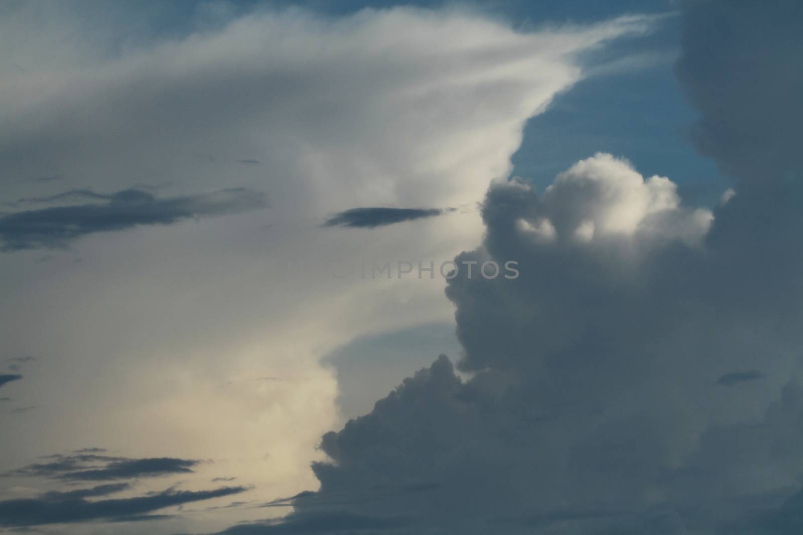 sky grey and clouds