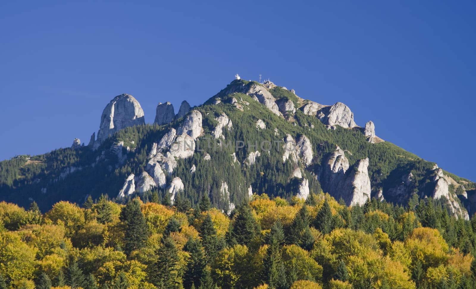 mountain peak in autumn by johny007pan