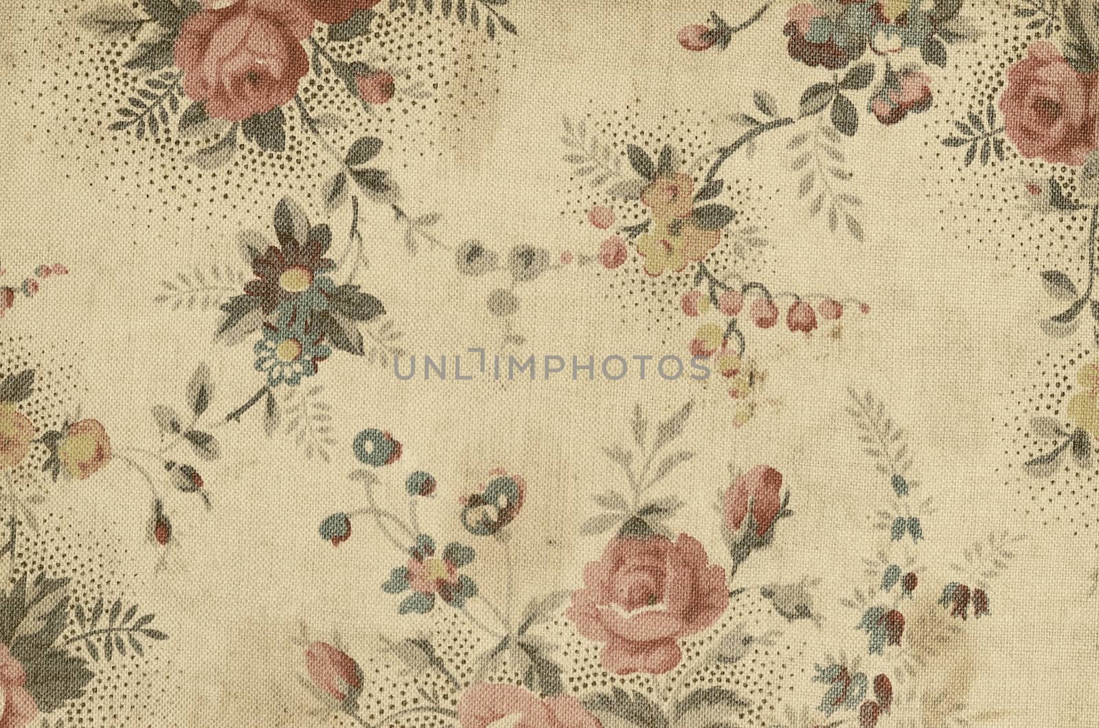 vintage floral fabric